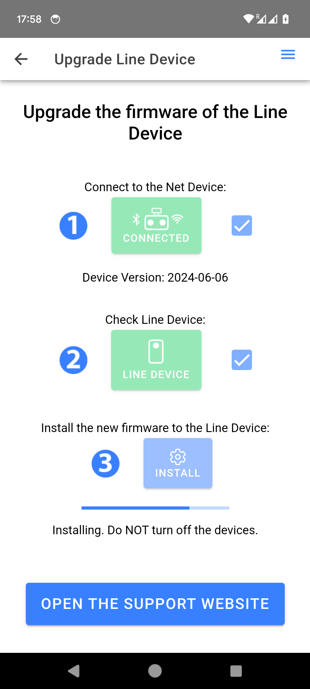 Upgrade Line Device